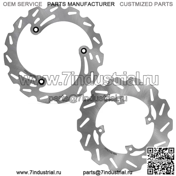 Комплект ротора тормозного диска из нержавеющей стали 198*198 мм для YAMAHA YZ 65 2018 г. и новее - Image 3