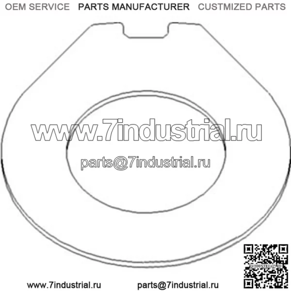 5119327 Стальной тормозной диск для Fiat 466 566 666 766 45-66 50-66 55-66 55-66F - Image 2