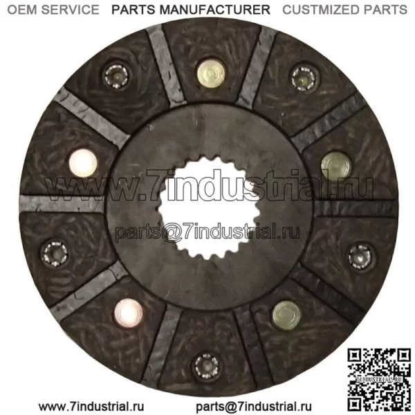 Заклепанный тормозной диск 40T 420 430 440 ITW 1010 подходит для John Deere AM852T AM930T AM18