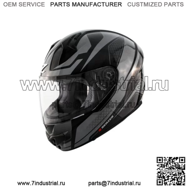 Шлем Vigilance Odyssey Carbon Vigilance для взрослых Zox OEM темно-серебристый и матовый черный унисекс