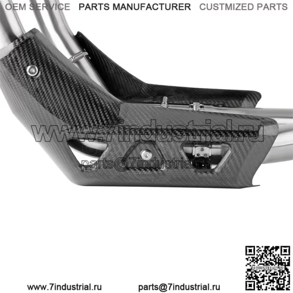 Побег мотоцикла для мотоцикла Guzzi V85 Tt 2021 2022 2023 V85tt для евро 5 V85, выхлопная труба мотоцикла с теплозащитным экраном из углеродного волокна, средняя труба - Image 2