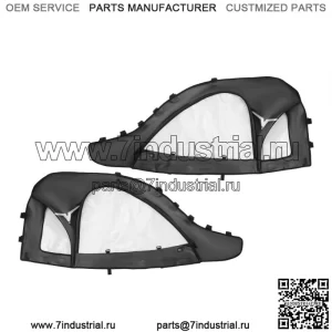 Корпуса кабины UTV Комплект мягких верхних дверей для CFMOTO ZFORCE 950 2020-2022 гг.