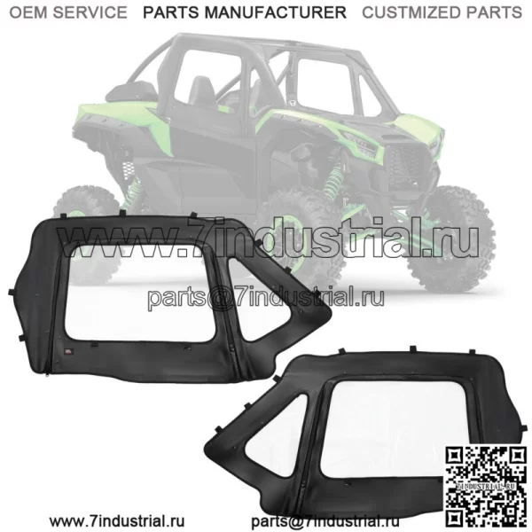 Для Kawasaki Teryx KRX 1000 2020-2024 UTV комплект мягкой верхней дверцы