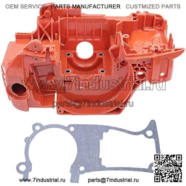 Картер с прокладкой для бензопилы Husqvarna 340 345 350, деталь 537172001,537 17 20 01