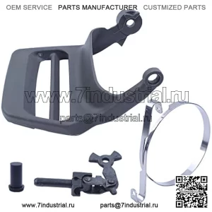 Комплект шарнира ручки тормоза цепи для бензопилы Husqvarna 357XP 359 357 537159302, защита ручки тормоза, колено шарнира, тормозная лента, буфер крышки сцепления.