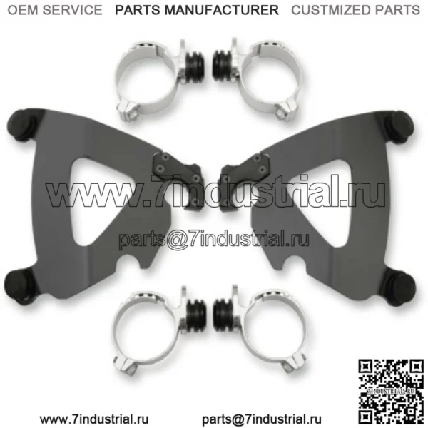 Комплект обтекателя Memphis Shades Road Warrior Black Mount для Harley Dyna Softail 06-17 (Для: Harley-Davidson)