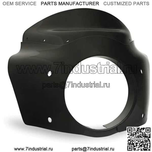 Обтекатель Memphis Shades Gloss Black Road Warrior M8 Harley 18+ Softail FLSB FLSL (Для: Harley-Davidson)