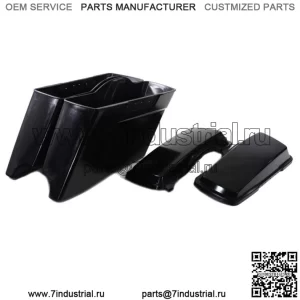 Комплект крышек седельной сумки V-Twin из необработанного пластика Harley Touring Bagger 1998-2013 (Для: Harley-Davidson)
