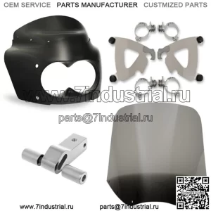 Крепление обтекателя Memphis Shades Road Warrior 15-дюймовое дымчатое лобовое стекло Harley Dyna FXDF (Для: Harley-Davidson)