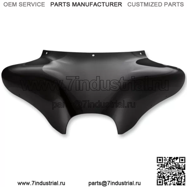 Передний обтекатель Memphis Shades Black Batwing Harley Touring Bagger Road King FLHR (Для: Harley-Davidson)