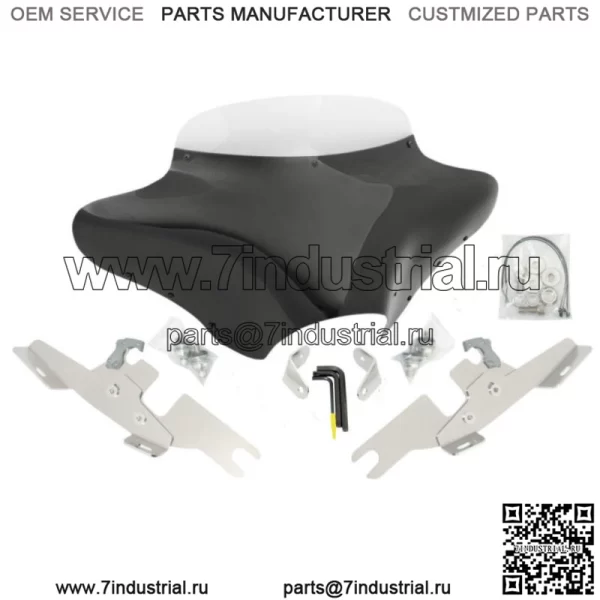 Комплект обтекателя лобового стекла Memphis Shades Batwing Harley Dyna Switchback FLD (Для: Harley-Davidson)