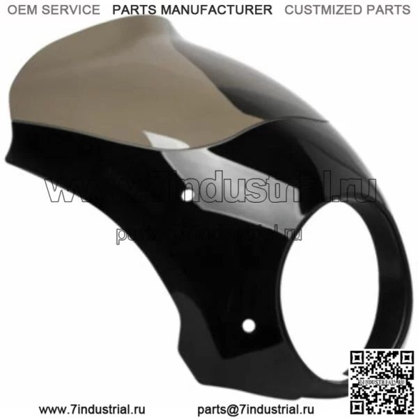 Обтекатель лобового стекла Memphis Shades Smoked Black Bullet Harley FLST Softail 86+ (Для: Harley-Davidson)