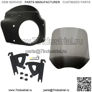 Комплект дымчатого лобового стекла Memphis Shades Road Warrior 15 Harley Softail 86-17 (Для: Harley-Davidson)