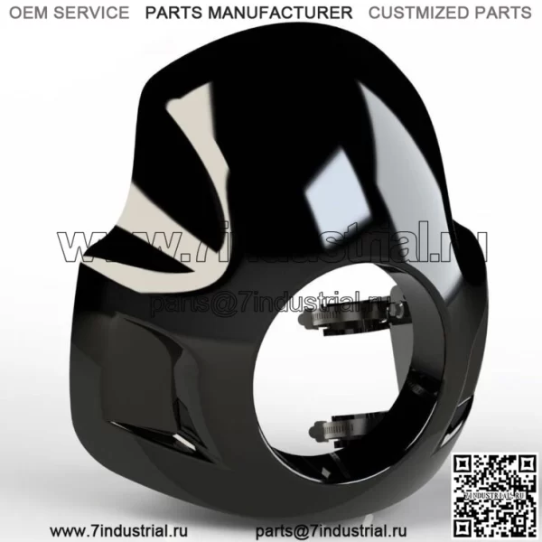Burly Brand Black Cafe Racer Club Спортивный обтекатель лобового стекла Harley 35 39 41 49 мм (Для: Harley-Davidson)