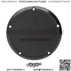 Gloss Black Derby Cover Transmission Accent 16+ Harley Touring (Для: Harley-Davidson)