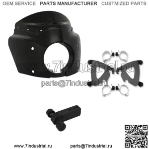 Комплект обтекателя Memphis Shades Road Warrior Black Mount Harley Dyna Wide Glide 06-17 (Для: Harley-Davidson)