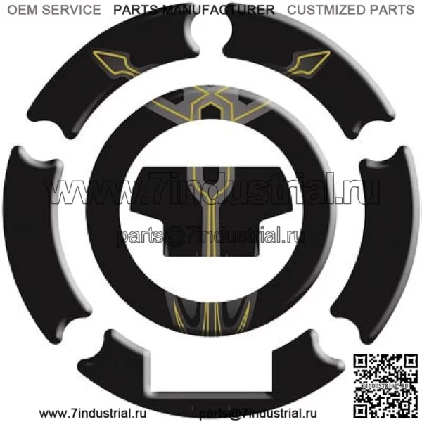 Защита крышки бензобака T.Fork черная для Yamaha FZ-07 2015-2017 гг.