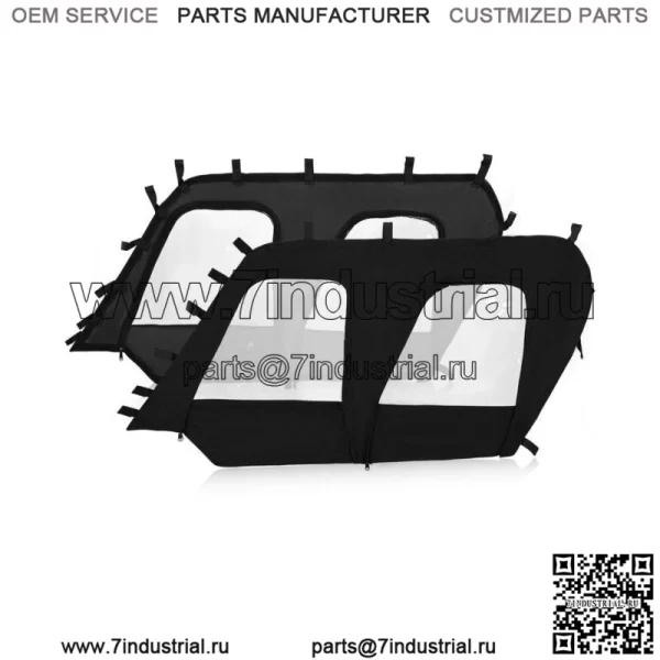 Комплект мягкой верхней дверцы для 4-местных моделей UTV Kawasaki Teryx4 2012-2021 гг. (Для Kawasaki Teryx4 800)