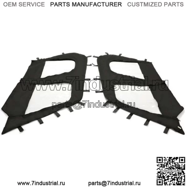 Комплект мягкой верхней дверцы для 4-местных моделей UTV Kawasaki Teryx4 2012-2021 гг. (Для Kawasaki Teryx4 800) - Image 3