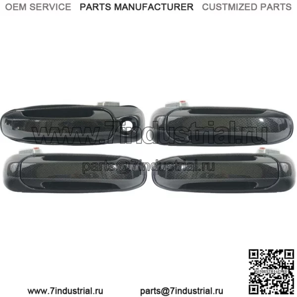 НОВЫЙ НАБОР наружных дверных ручек из углеродного волокна для Dodge Ram 02-08 (для: Chevrolet Silverado 1500)