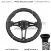 Черный руль гольф-кара в гоночном стиле, МОДЕЛЬ EZGO MEDALIST TXT RXV VALOR ST