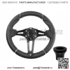 Черный руль гольф-кара в гоночном стиле, МОДЕЛЬ EZGO MEDALIST TXT RXV VALOR ST - Image 2