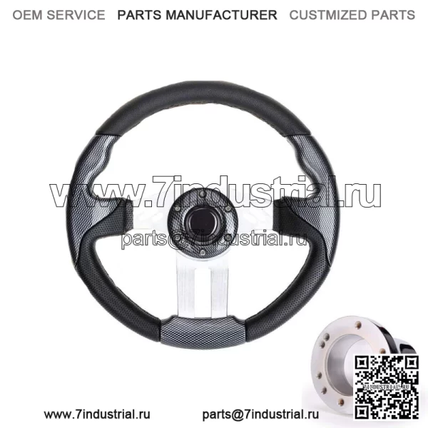 Руль и адаптер для гольф-кара для тележки EZGO TXT RXV из углеродного волокна - Image 3