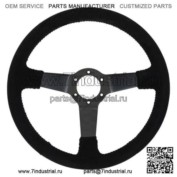 Плоский руль PRP Death Grip, замша C для Polaris RZR/Can-Am Maverick
