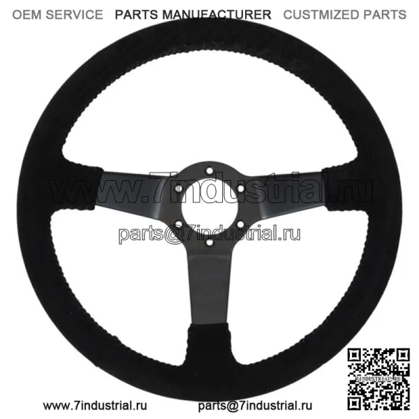 Плоский руль PRP Death Grip, замша C для Polaris RZR/Can-Am Maverick - Image 2