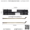 Комплект фиксации аккумулятора тележки для гольфа для EZGO TXT/Medalist 1994-Up 70045-G01 - Image 2