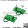 Грейферные крюки Крюк для ковша трактора, совместимый с John Deere 1025R 2032R 3320 2520 Крючки для ковша трактора Болт на D-кольцах Зеленый цвет - Image 2