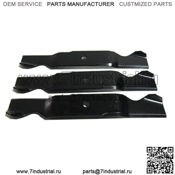 3 ЛЕЗВИЯ XHT ДЛЯ MTD CUB CADET 759-3820 759-3857 742-3013-0637 54" CUT 3" WI - Image 2