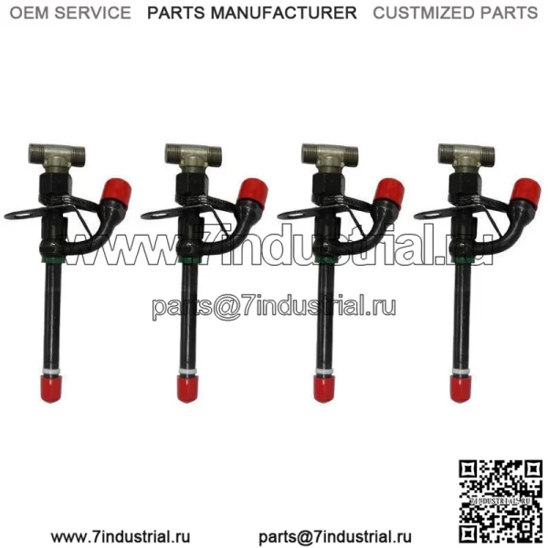 4 шт. топливные форсунки для John Deere 3029 4039 6059 6068 погрузчик 300D 310C 6600