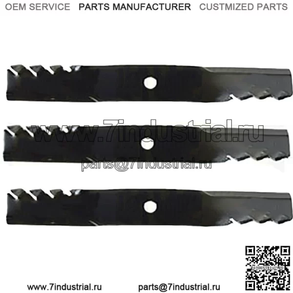 Мульчирующие ножи с 3 зубьями подходят для дек John Deere Universal Products 2320 54 дюйма 54C
