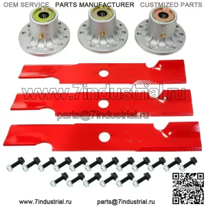 Комплект шпинделя с красным лезвием для Exmark Turf Tracer 48 дюймов 107-4065 116-5496-S