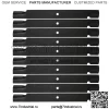 10PK 72-дюймовый отвал с высоким подъемом для Scag 481709 Косилка с нулевым поворотом 482882 48112