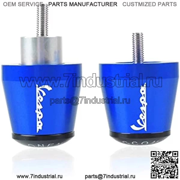 Наконечники руля мотоцикла, наконечники ручек для Vespa LT LX GT GTS GTV 60 125 150 200 250 300 300ie, алюминиевые аксессуары, наконечники руля мотоцикла