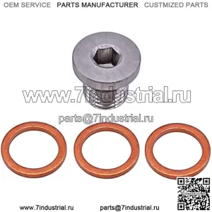 7052306 Пробка и шайбы для слива моторного масла для Polaris ACE General Ranger RZR Scrambler 570 900 1000