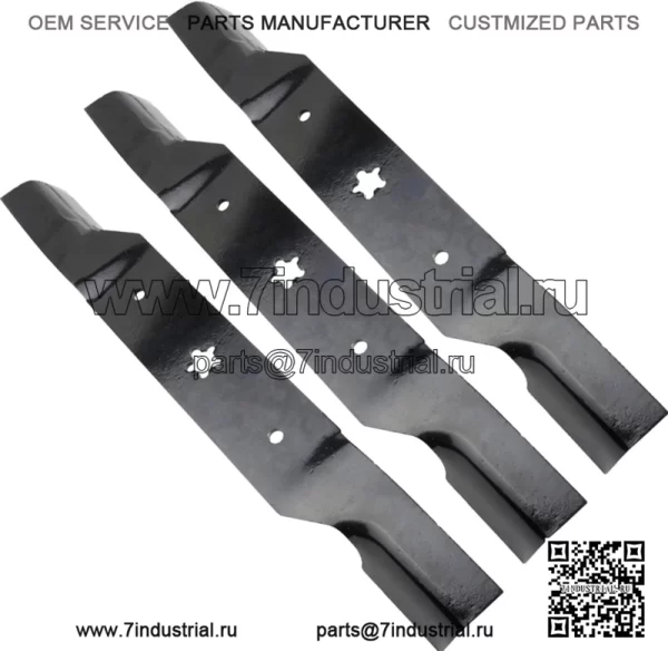 Набор из 3 мульчирующих ножей — 54-дюймовая дека Craftsman Z254 AYP GTB54A LT2227A2 - Image 2