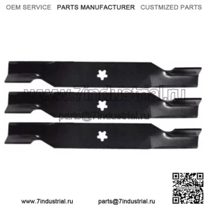 Z254 Z 254 54-дюймовые лезвия для газонокосилки с высоким подъемом и нулевым поворотом, набор из 3 шт.