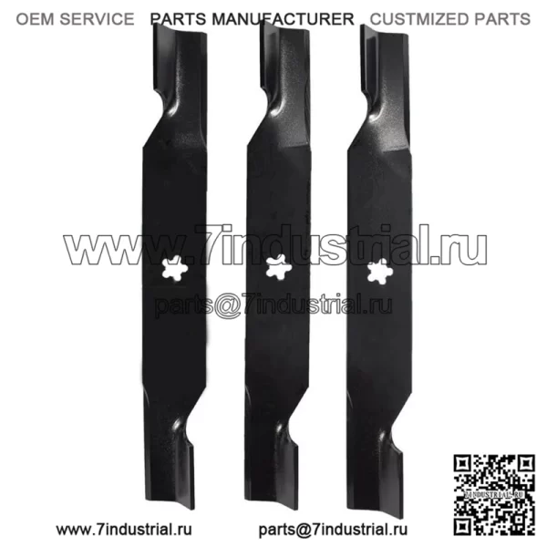Набор из 3 ножей для косилки Deck Rider Craftsman YT4500 Z254 MZ5424S ZTR 54 дюйма