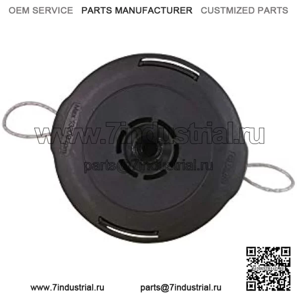 Головка триммера Husqvarna T25 Tap Advance String, насадки для пожирателей сорняков для триммеров Husqvarna серии 100-200 с прямым и изогнутым валом, предварительно намотанная триммерной леской 0,095 дюйма, черная - Image 3