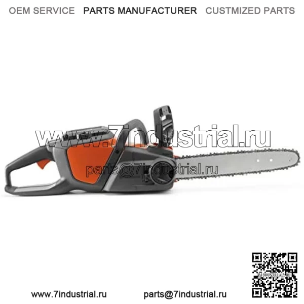 Аккумуляторные электрические бензопилы Husqvarna 120i, оранжевый/серый - Image 4