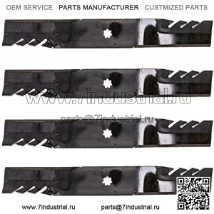Набор из 4 ножей мульчера Oregon 592-615 G5 Gator для John Deere GX22151 GY20850 42 дюйма