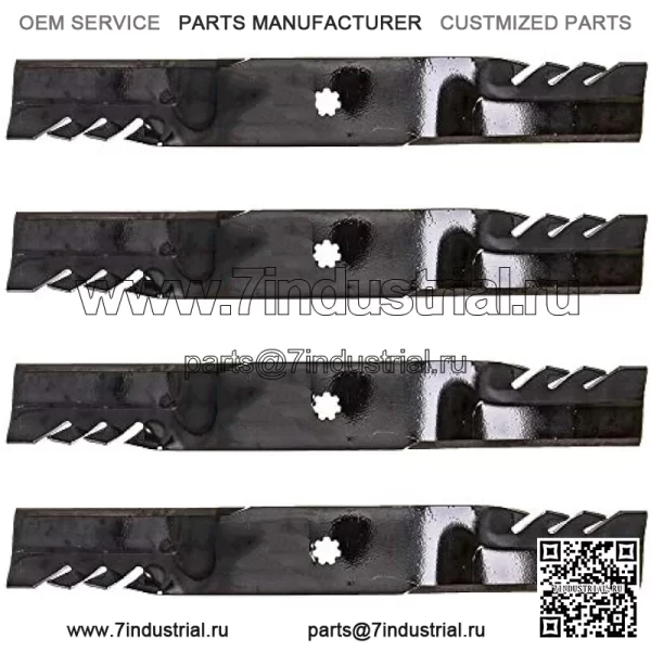 Набор из 4 ножей мульчера Oregon 592-615 G5 Gator для John Deere GX22151 GY20850 42 дюйма