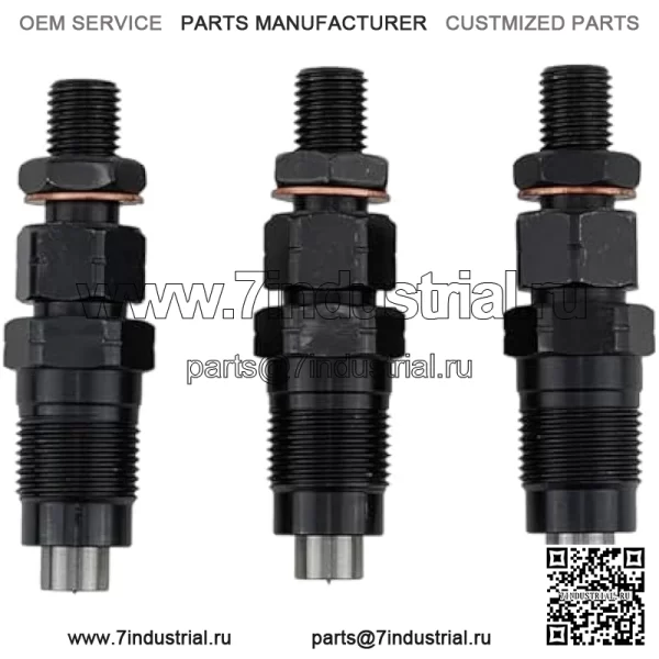 Топливная форсунка AM882410 MIA881565, 3 шт., совместима с трактором John Deere 1023E 1025R 1026R 2025R 2026R, замена