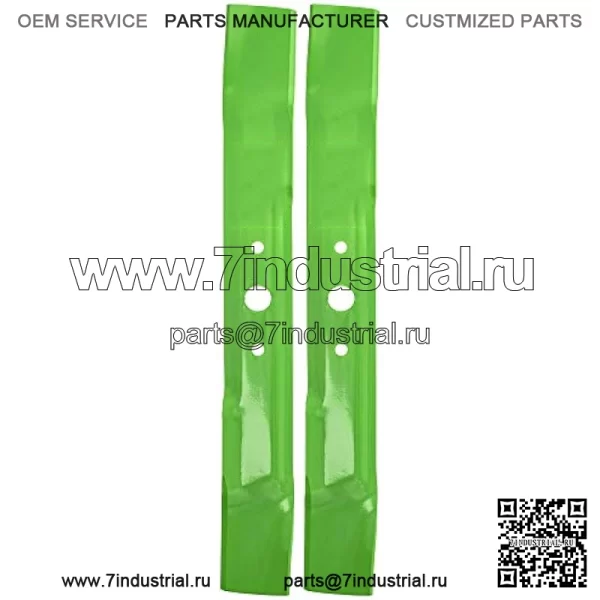Набор лезвий газонокосилки для дек John Deere GX325 GX335 LX255 42C M135881 M148613 M159047 (с высоким подъемом)