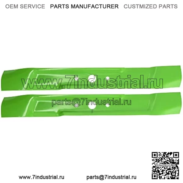 Набор лезвий газонокосилки для дек John Deere GX325 GX335 LX255 42C M135881 M148613 M159047 (с высоким подъемом) - Image 2