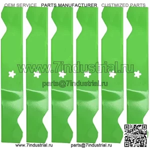 Лезвие косилки LawnRAZOR, 54-дюймовая дека для AYP Husqvarna RZ54i YTH2454 187254 187256 532187254 532187256 (средний подъем), 6 шт.