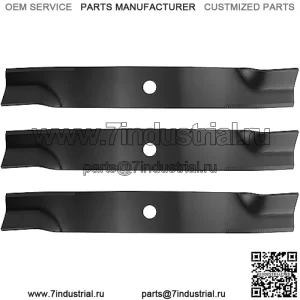 3 шт. лезвия палубной косилки для M128485, совместимые с John Deere TCU15881, M128485, M131958, M144196, M163983 1025R 1026R 1550 1570 1575 1580 1585 3033R 3039R 3045R 304 6R 600L 4010 4210,60 дюймов